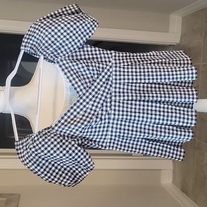 Draper James wrap pleated peplum top